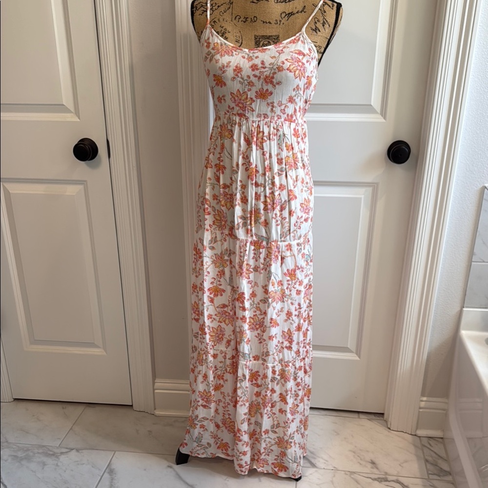 SO Floral Spaghetti Strap Sundress Maxi